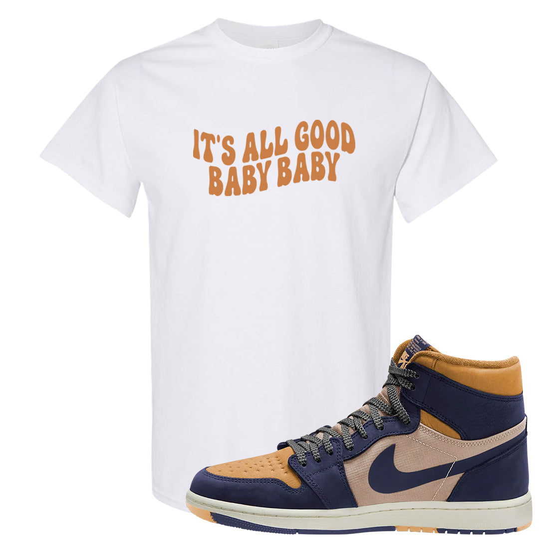 Sky J Purple 1s T Shirt | All Good Baby, White