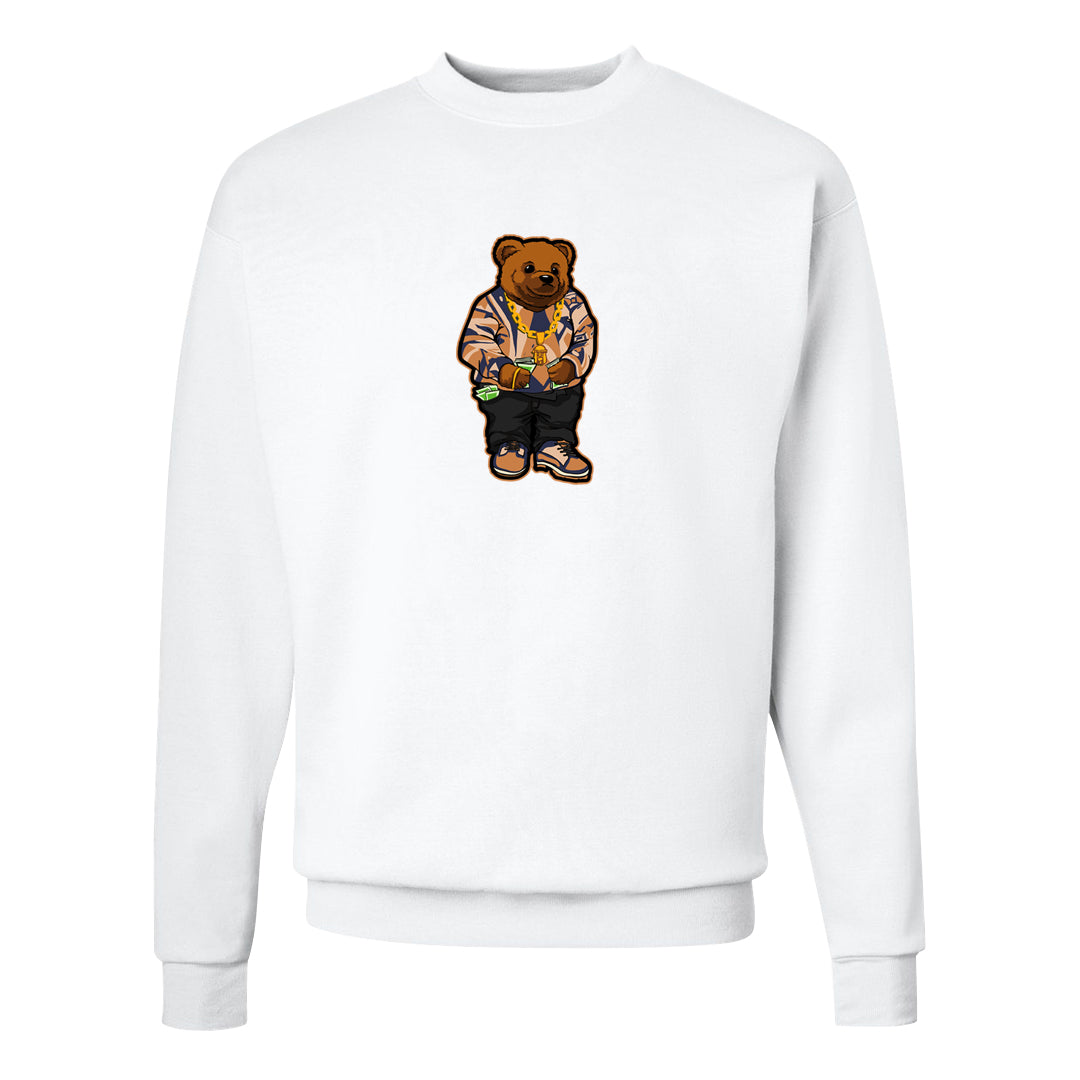 Sky J Purple 1s Crewneck Sweatshirt | Sweater Bear, White