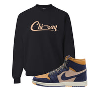 Sky J Purple 1s Crewneck Sweatshirt | Chiraq, Black