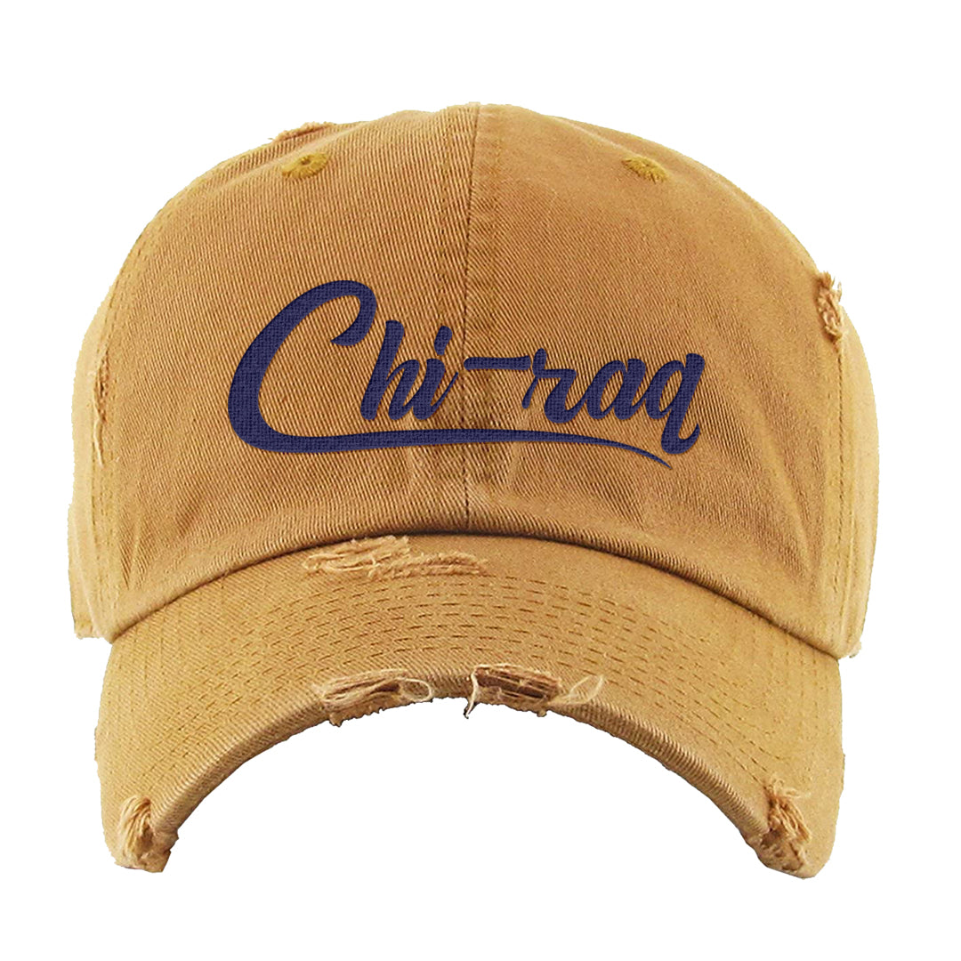 Sky J Purple 1s Distressed Dad Hat | Chiraq, Timberland