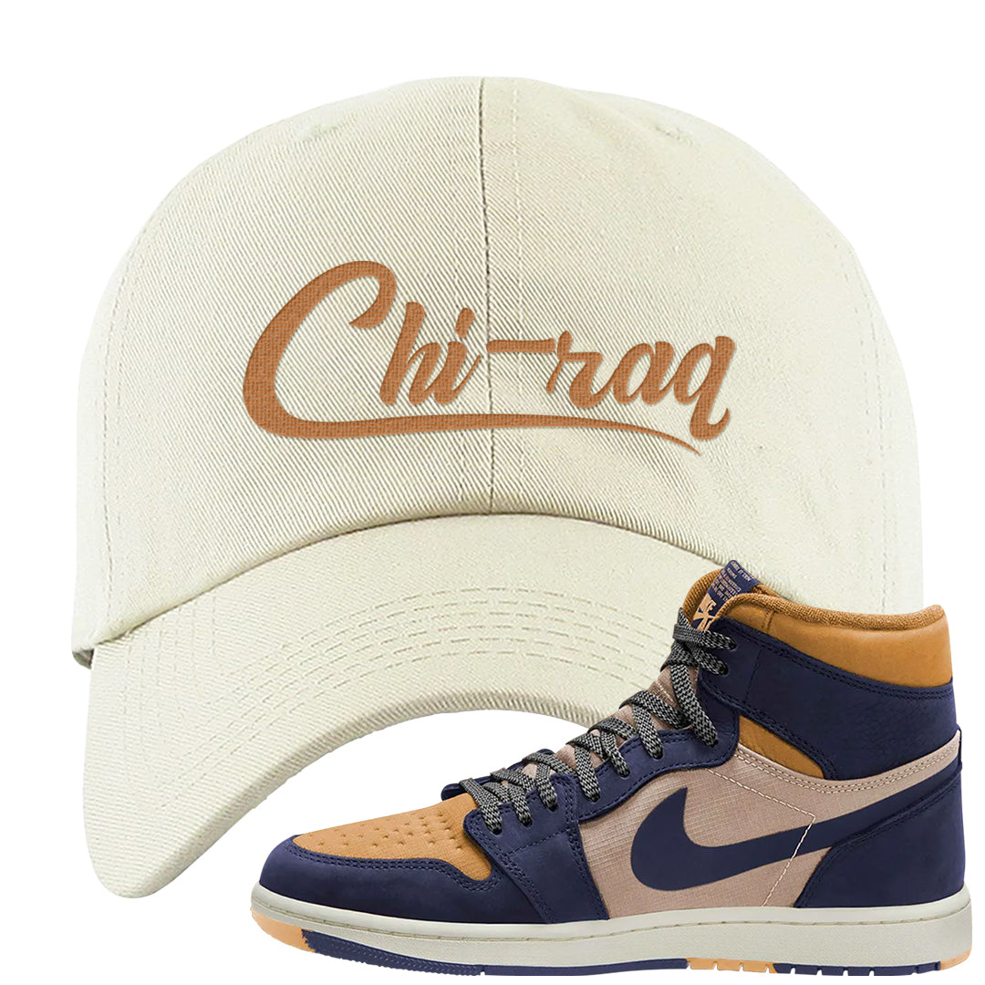 Sky J Purple 1s Dad Hat | Chiraq, White