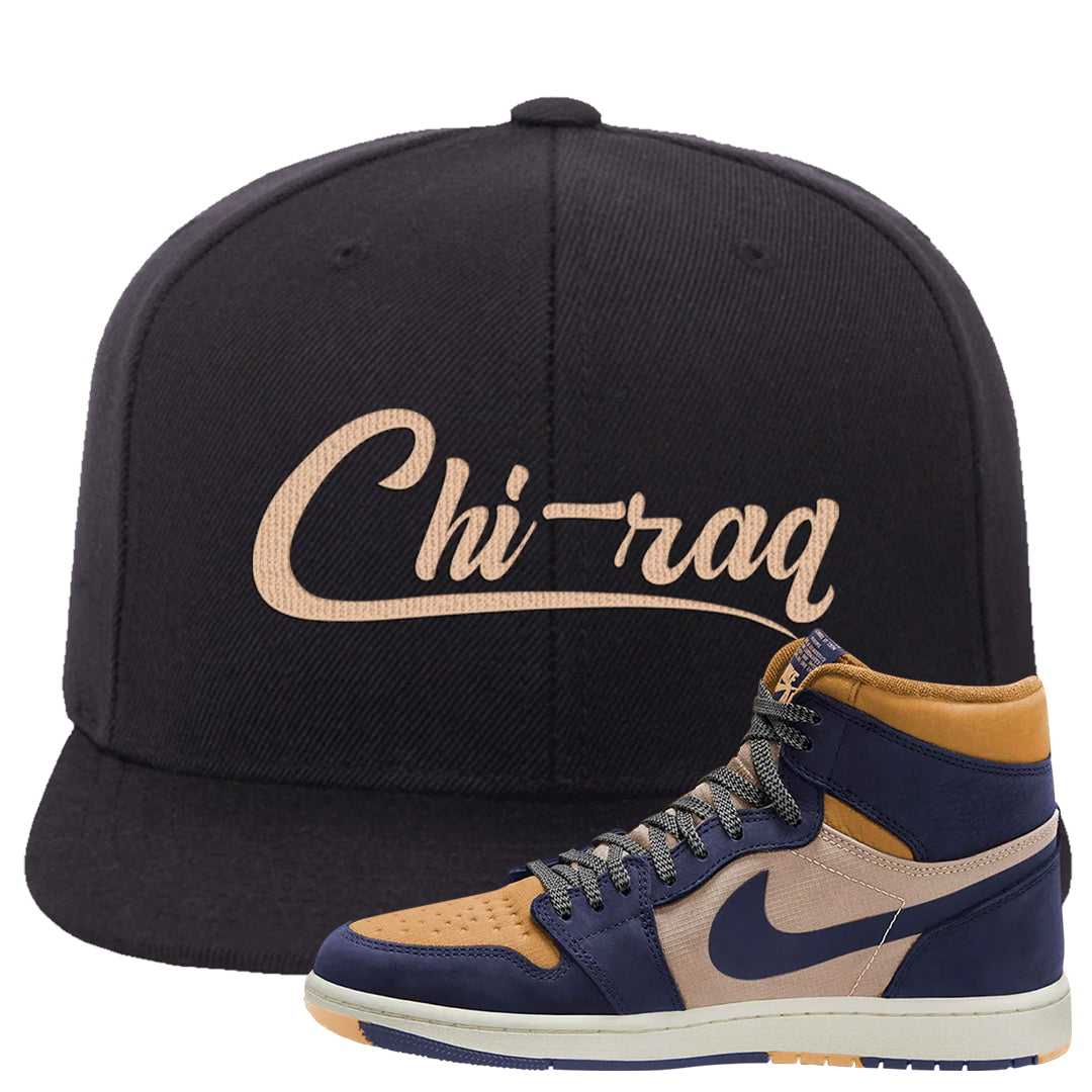 Sky J Purple 1s Snapback Hat | Chiraq, Black