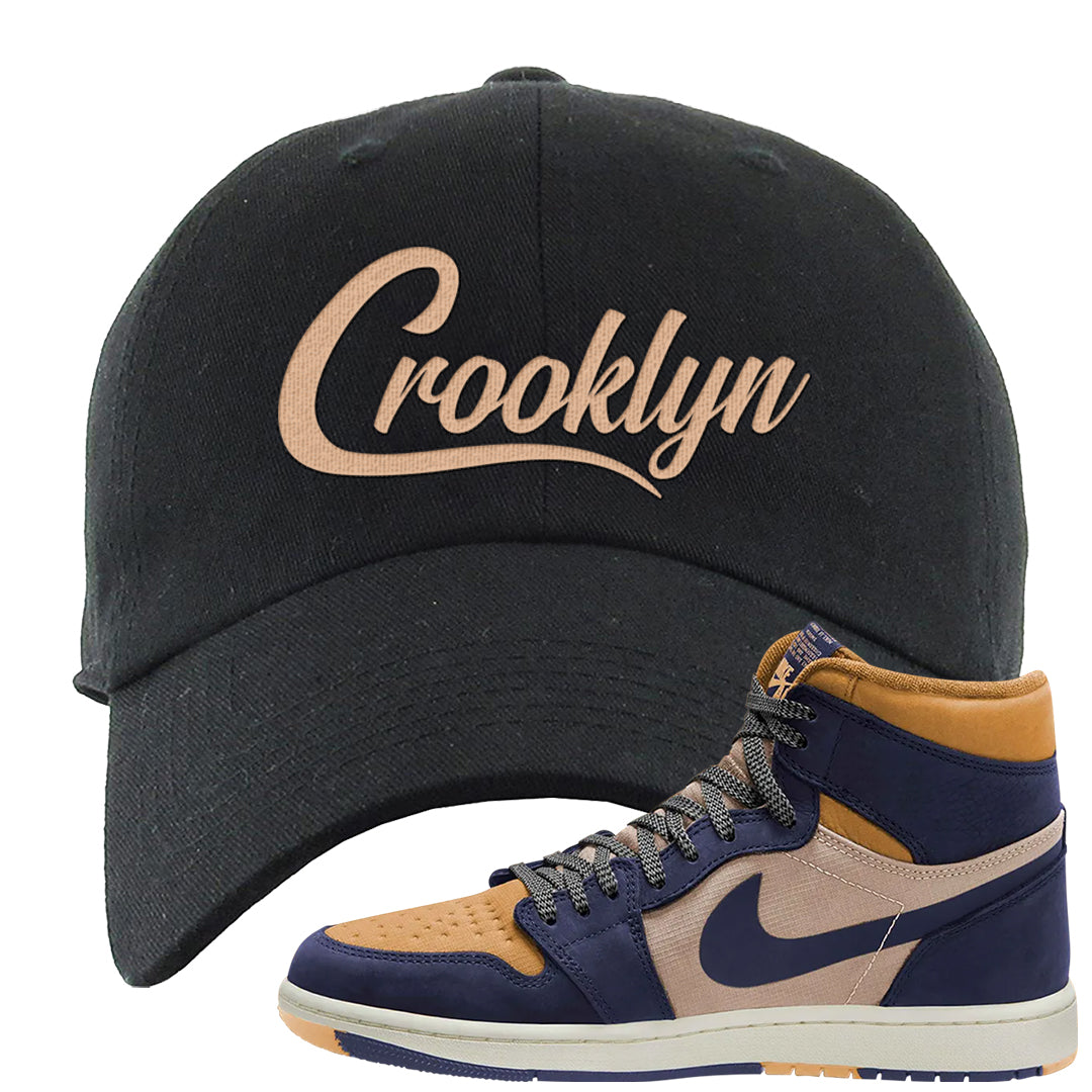 Sky J Purple 1s Dad Hat | Crooklyn, Black