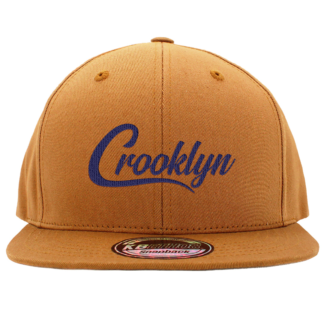 Sky J Purple 1s Snapback Hat | Crooklyn, Timberland