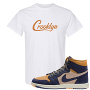 Sky J Purple 1s T Shirt | Crooklyn, White