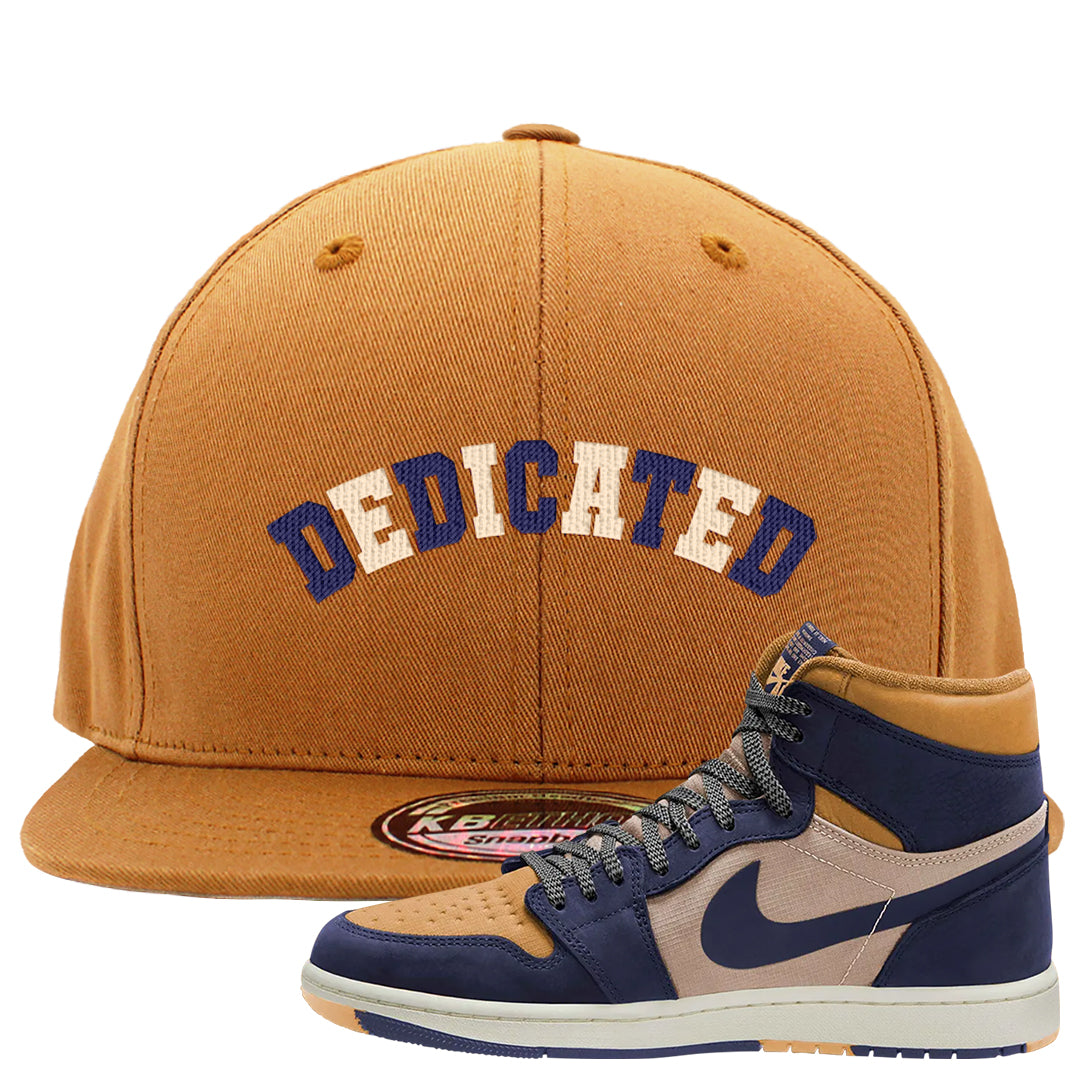 Sky J Purple 1s Snapback Hat | Dedicated, Timberland