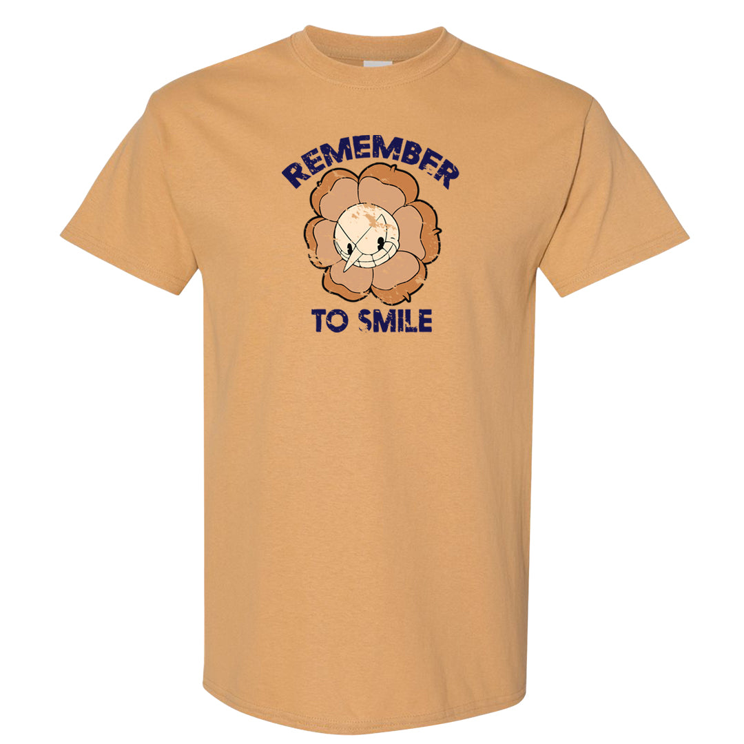 Sky J Purple 1s T Shirt | Remember To Smile, Old Gold