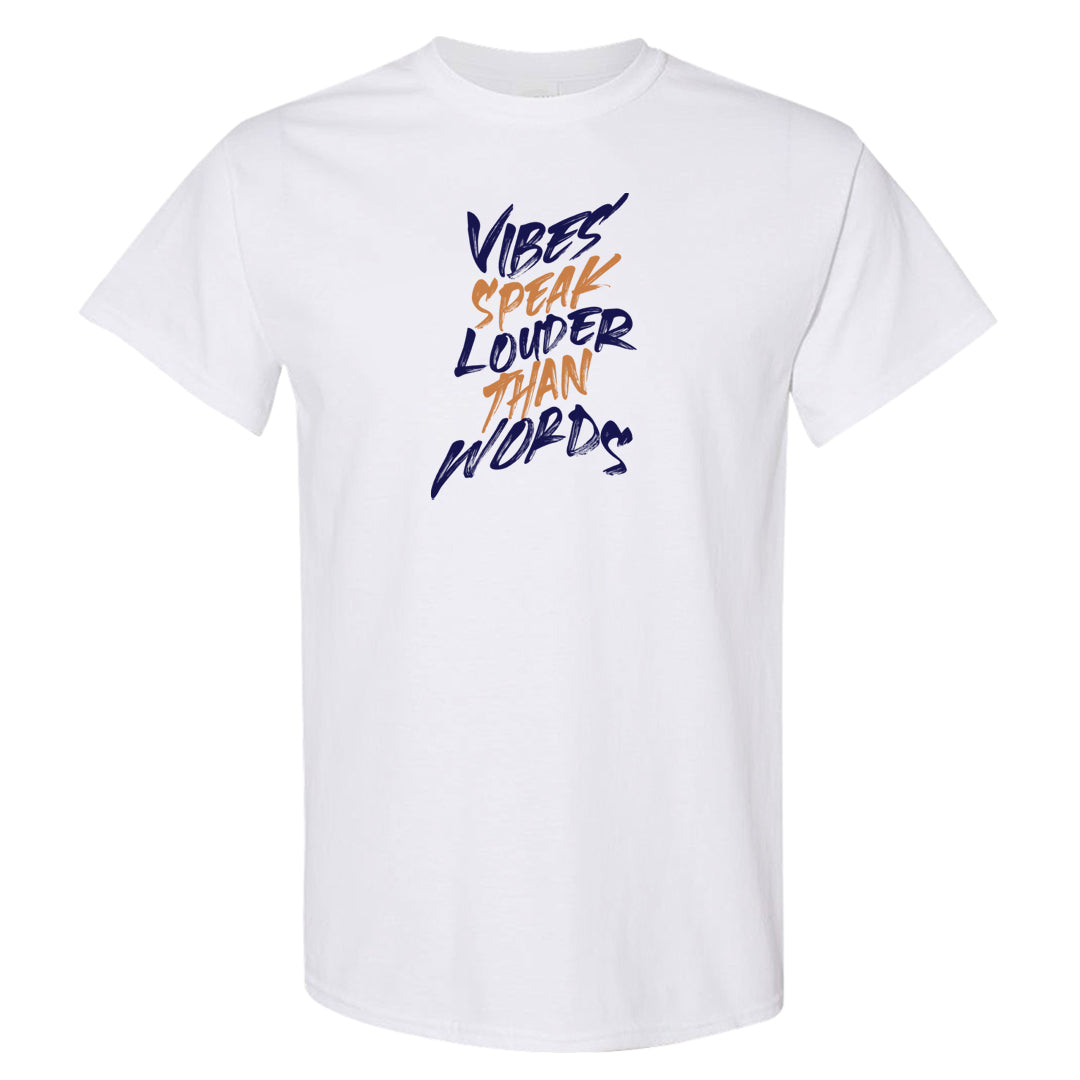 Sky J Purple 1s T Shirt | Vibes Speak Louder Than Words, White