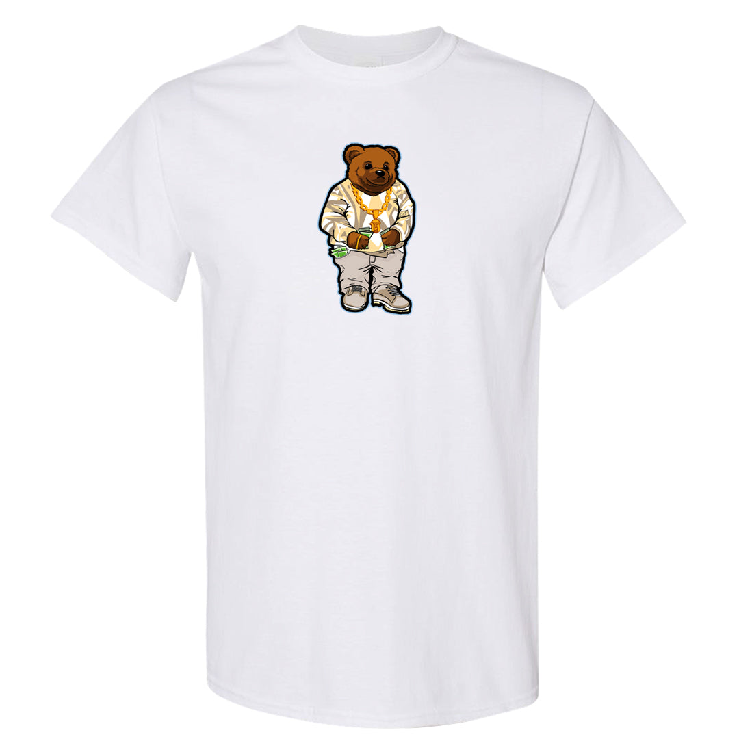 Vibrations of Naija 1s T Shirt | Sweater Bear, White