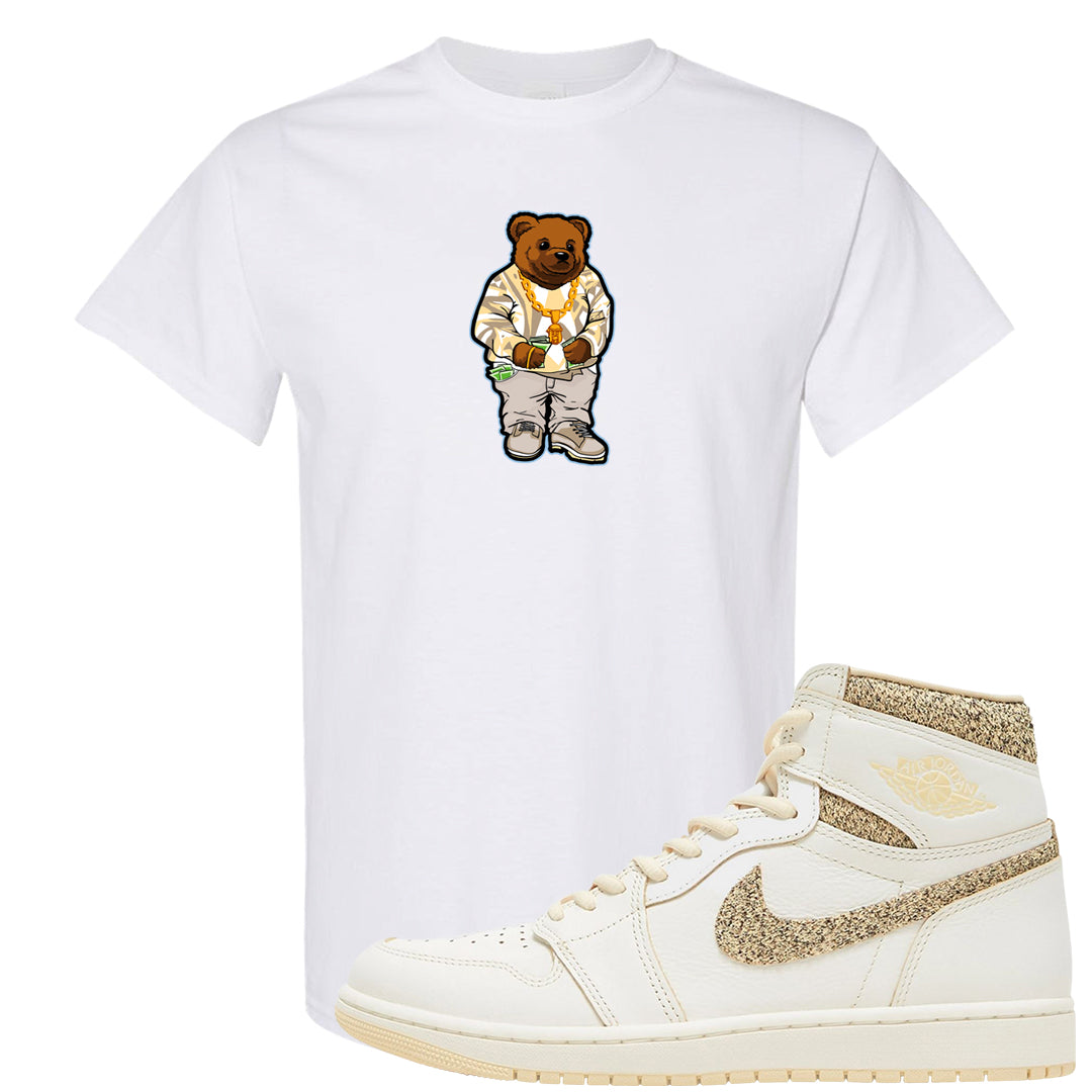 Vibrations of Naija 1s T Shirt | Sweater Bear, White