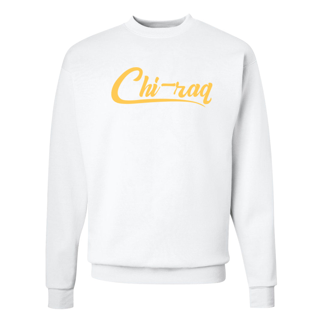 Vibrations of Naija 1s Crewneck Sweatshirt | Chiraq, White
