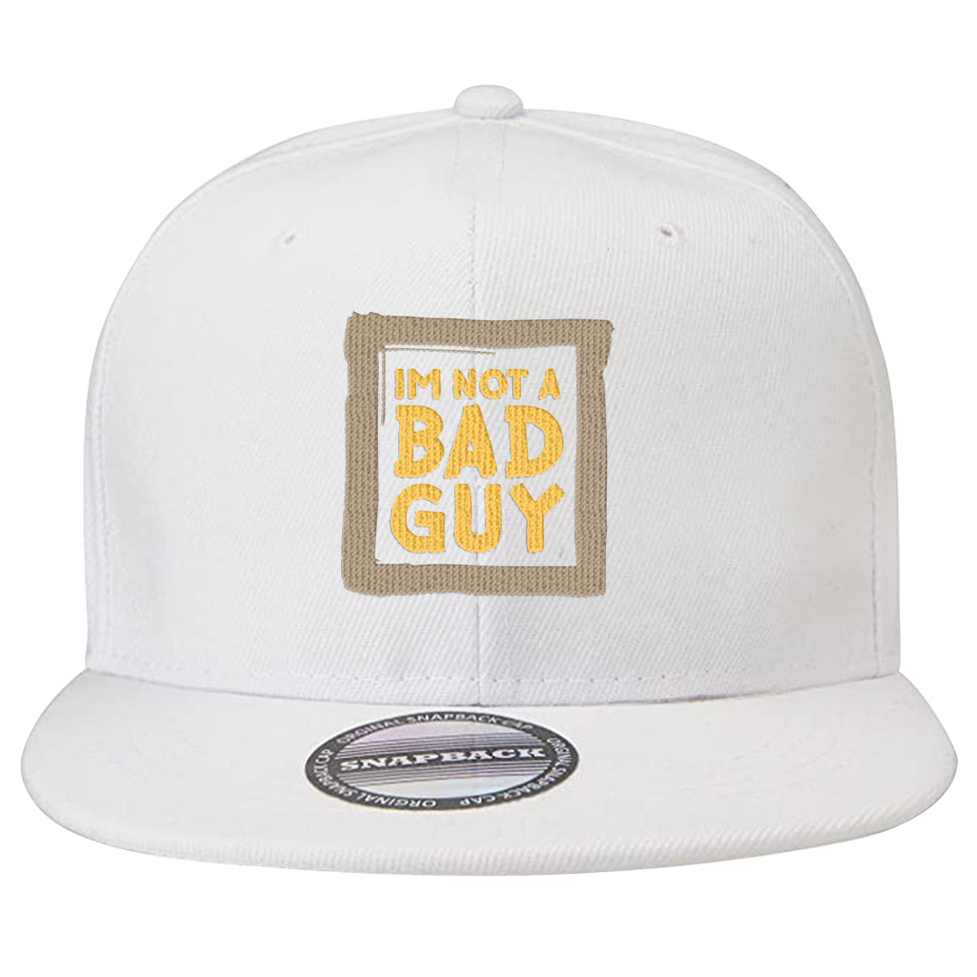 Vibrations of Naija 1s Snapback Hat | I'm Not A Bad Guy, White