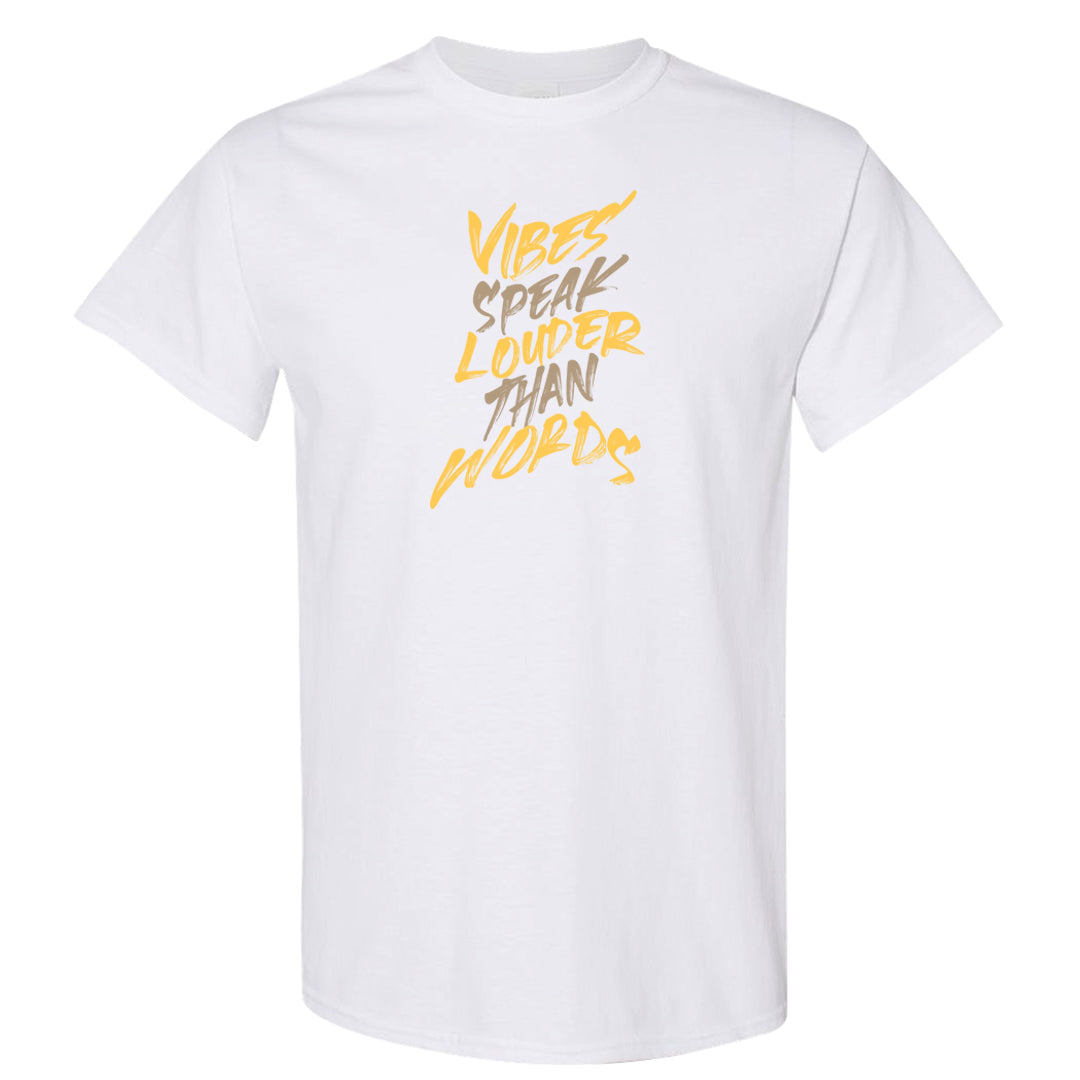 Vibrations of Naija 1s T Shirt | Vibes Speak Louder Than Words, White