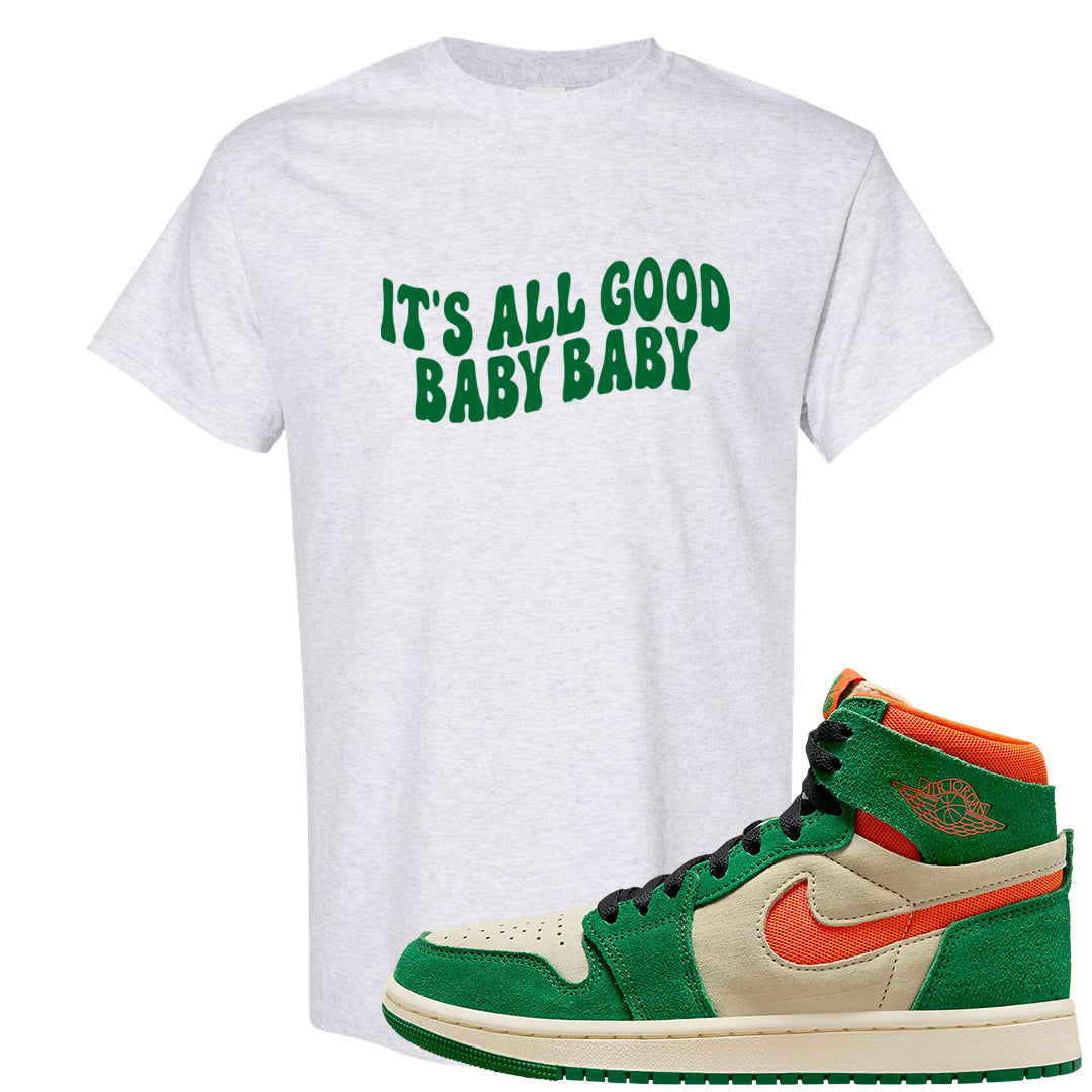 Orange Blaze Zoom 1s T Shirt | All Good Baby, Ash