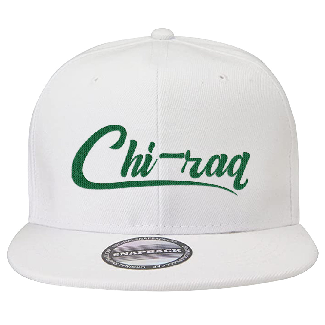 Orange Blaze Zoom 1s Snapback Hat | Chiraq, White