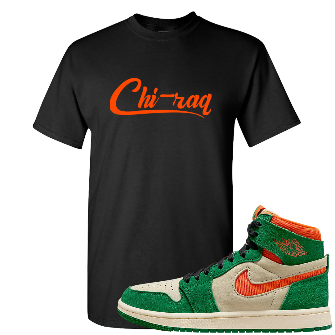 Orange Blaze Zoom 1s T Shirt | Chiraq, Black