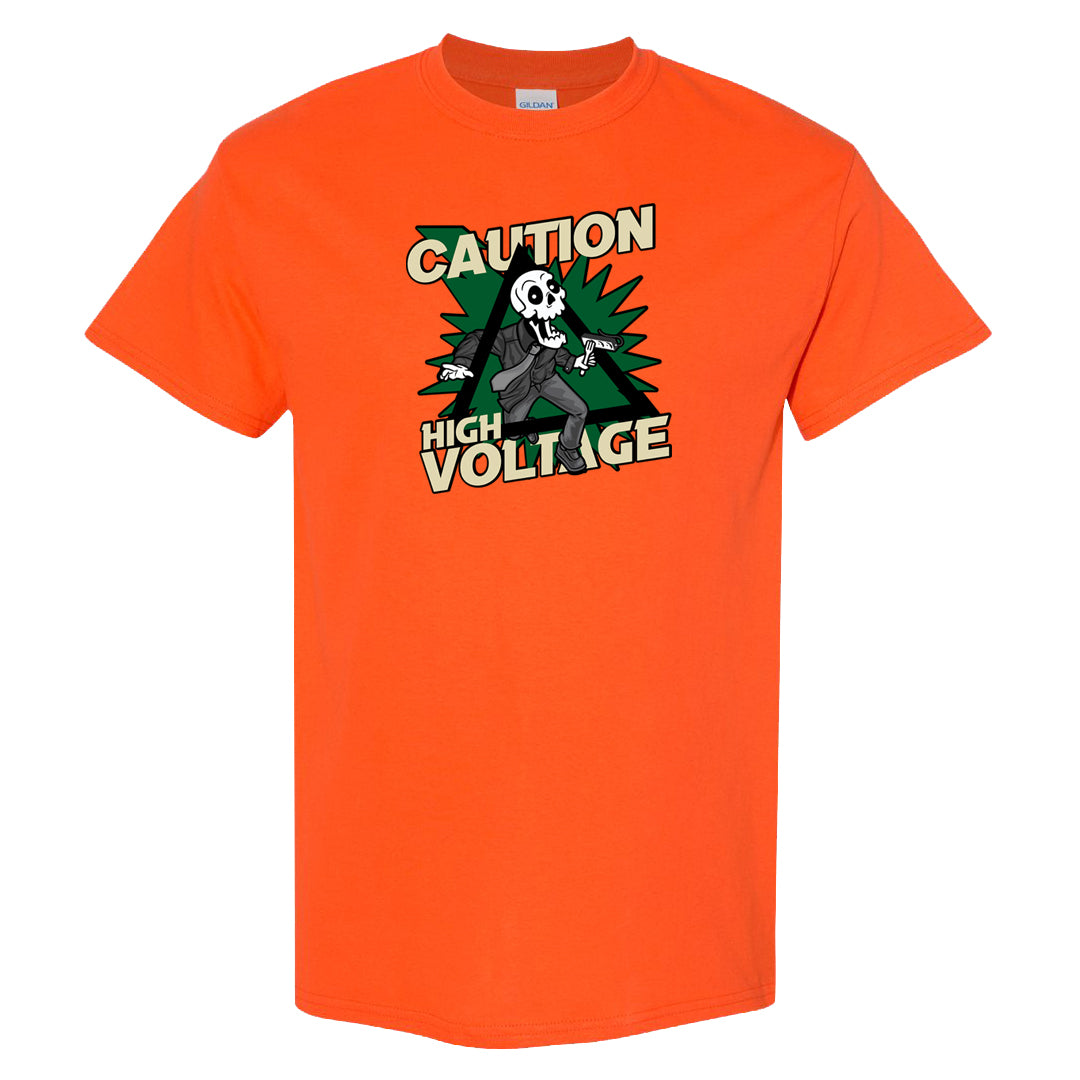 Orange Blaze Zoom 1s T Shirt | Caution High Voltage, Orange