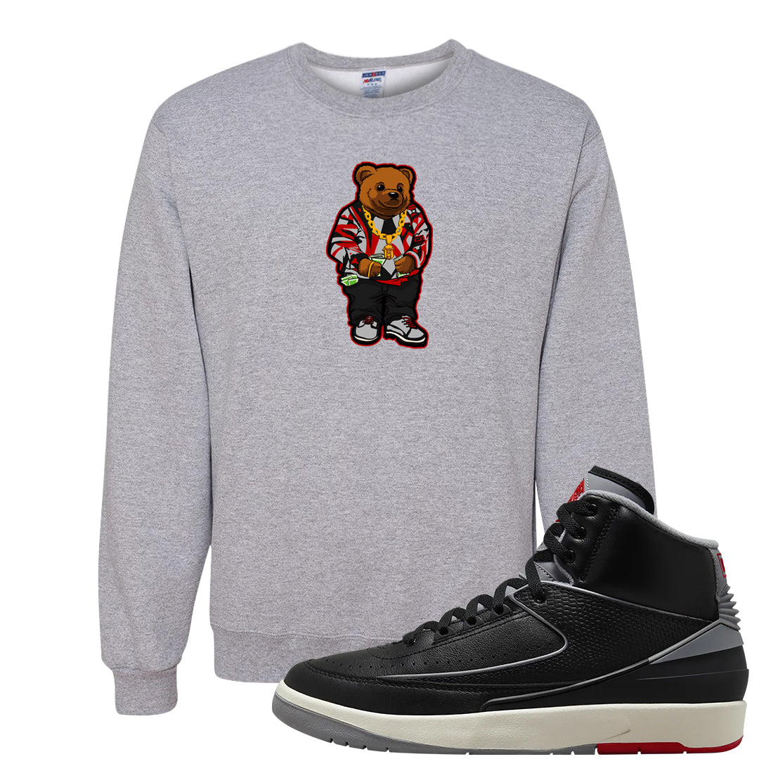 Black Cement 2s Crewneck Sweatshirt | Sweater Bear, Ash