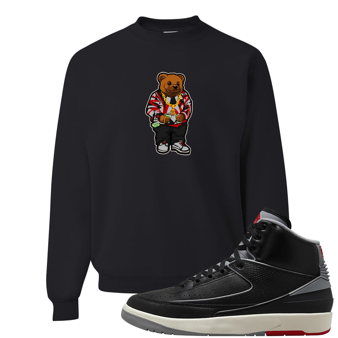 Black Cement 2s Crewneck Sweatshirt | Sweater Bear, Black