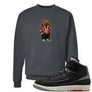 Black Cement 2s Crewneck Sweatshirt | Sweater Bear, Smoke Grey