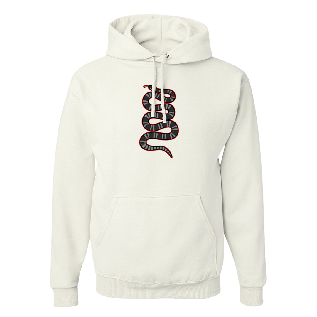 Black Cement 2s Hoodie | Coiled Snake, White