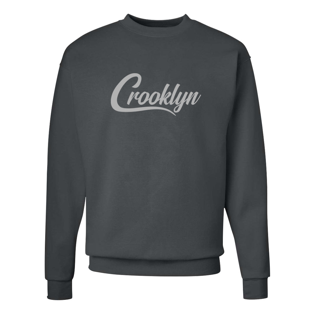 Black Cement 2s Crewneck Sweatshirt | Crooklyn, Smoke Grey