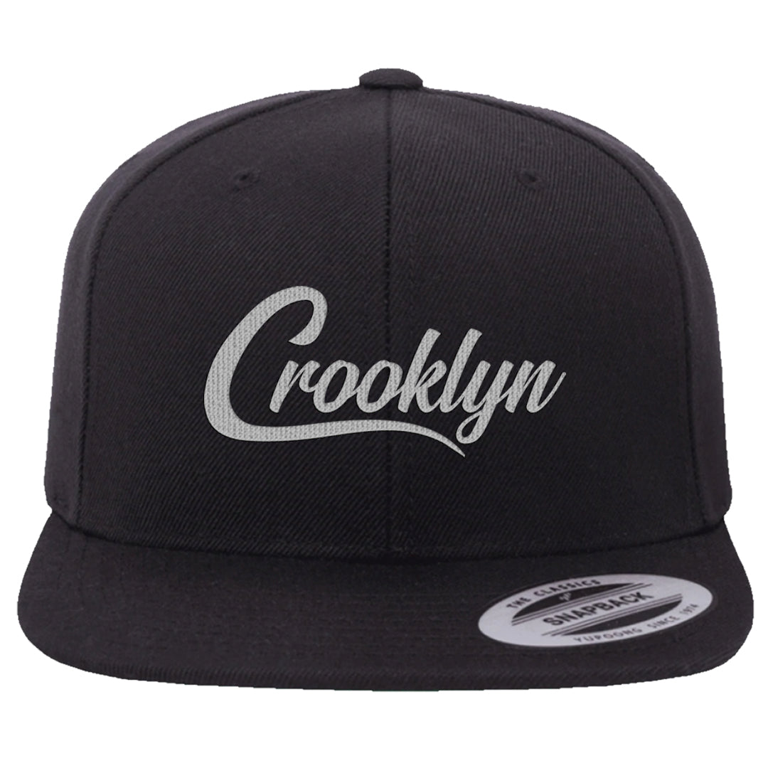 Black Cement 2s Snapback Hat | Crooklyn, Black