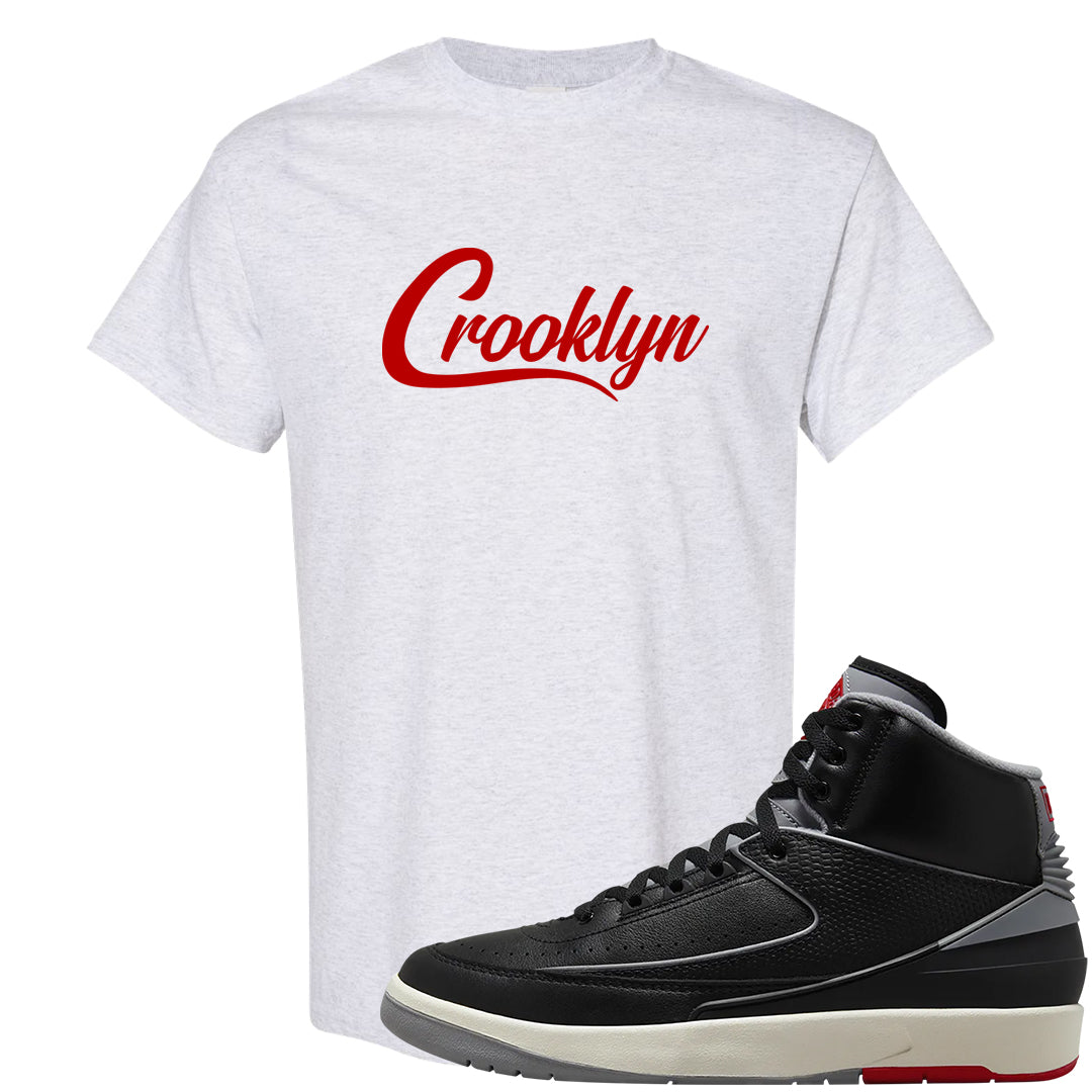 Black Cement 2s T Shirt | Crooklyn, Ash
