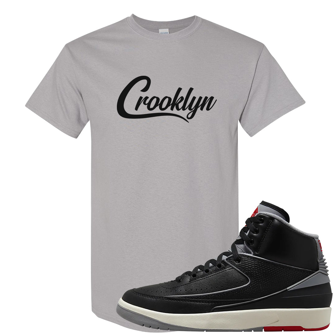 Black Cement 2s T Shirt | Crooklyn, Gravel