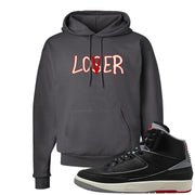 Black Cement 2s Hoodie | Lover, Smoke Grey