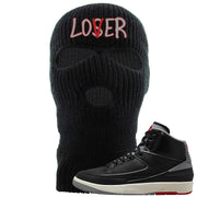 Black Cement 2s Ski Mask | Lover, Black