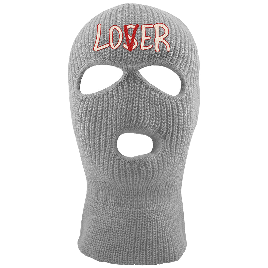 Black Cement 2s Ski Mask | Lover, Light Gray