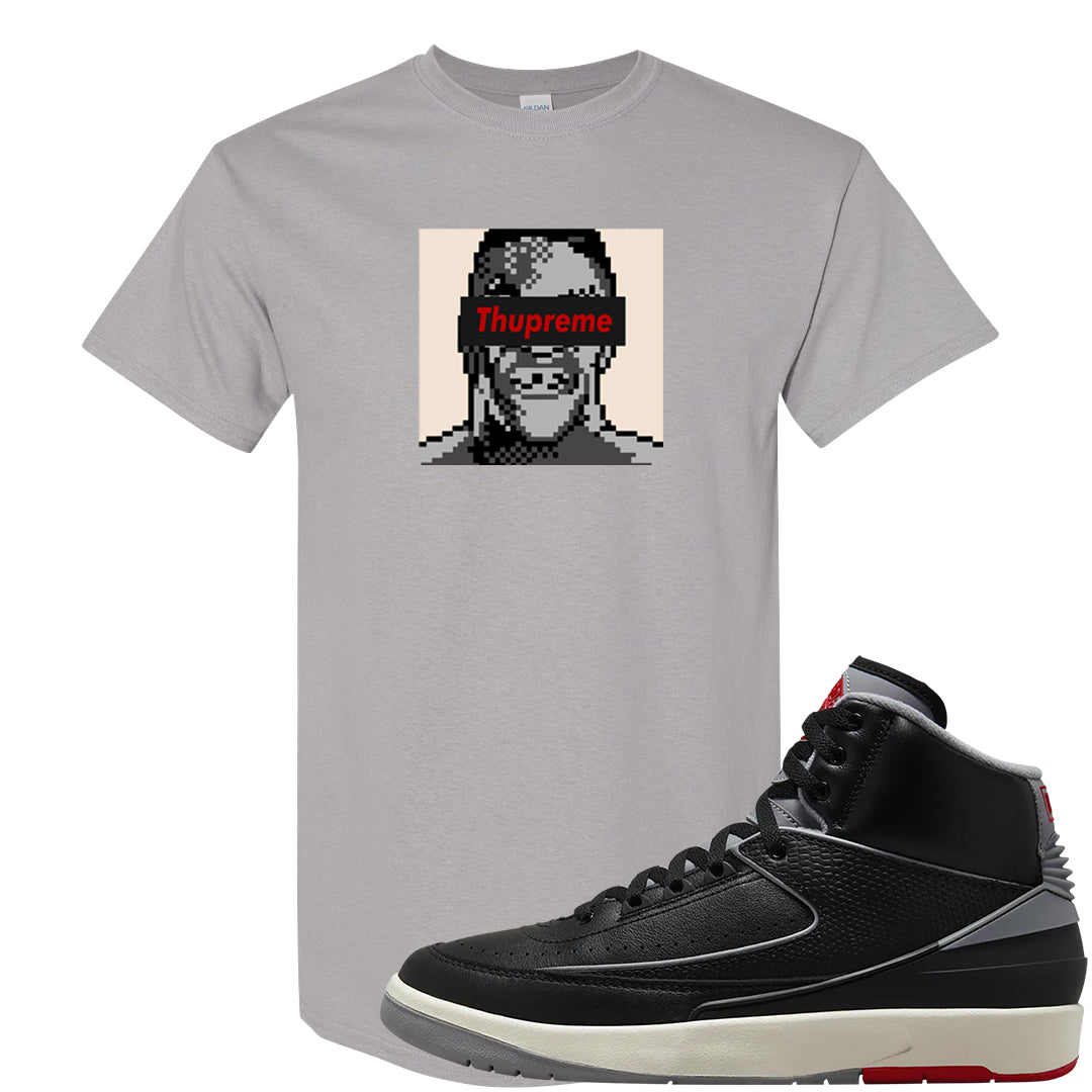 Black Cement 2s T Shirt | Thupreme, Gravel