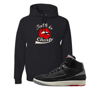 Black Cement 2s Hoodie | Talk Lips, Black