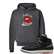 Black Cement 2s Hoodie | Talk Lips, Smoke Grey