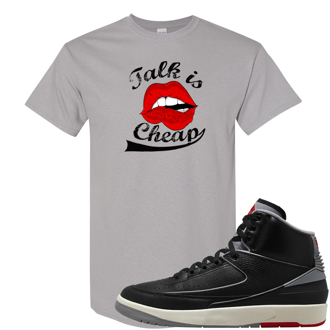 Black Cement 2s T Shirt | Talk Lips, Gravel