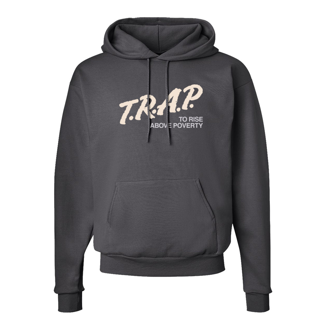 Black Cement 2s Hoodie | Trap To Rise Above Poverty, Smoke Grey
