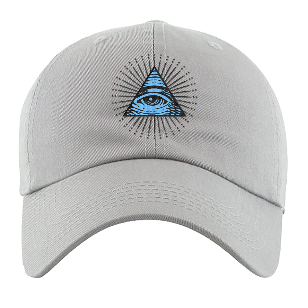 Cool Grey 2s Dad Hat | All Seeing Eye, Light Gray