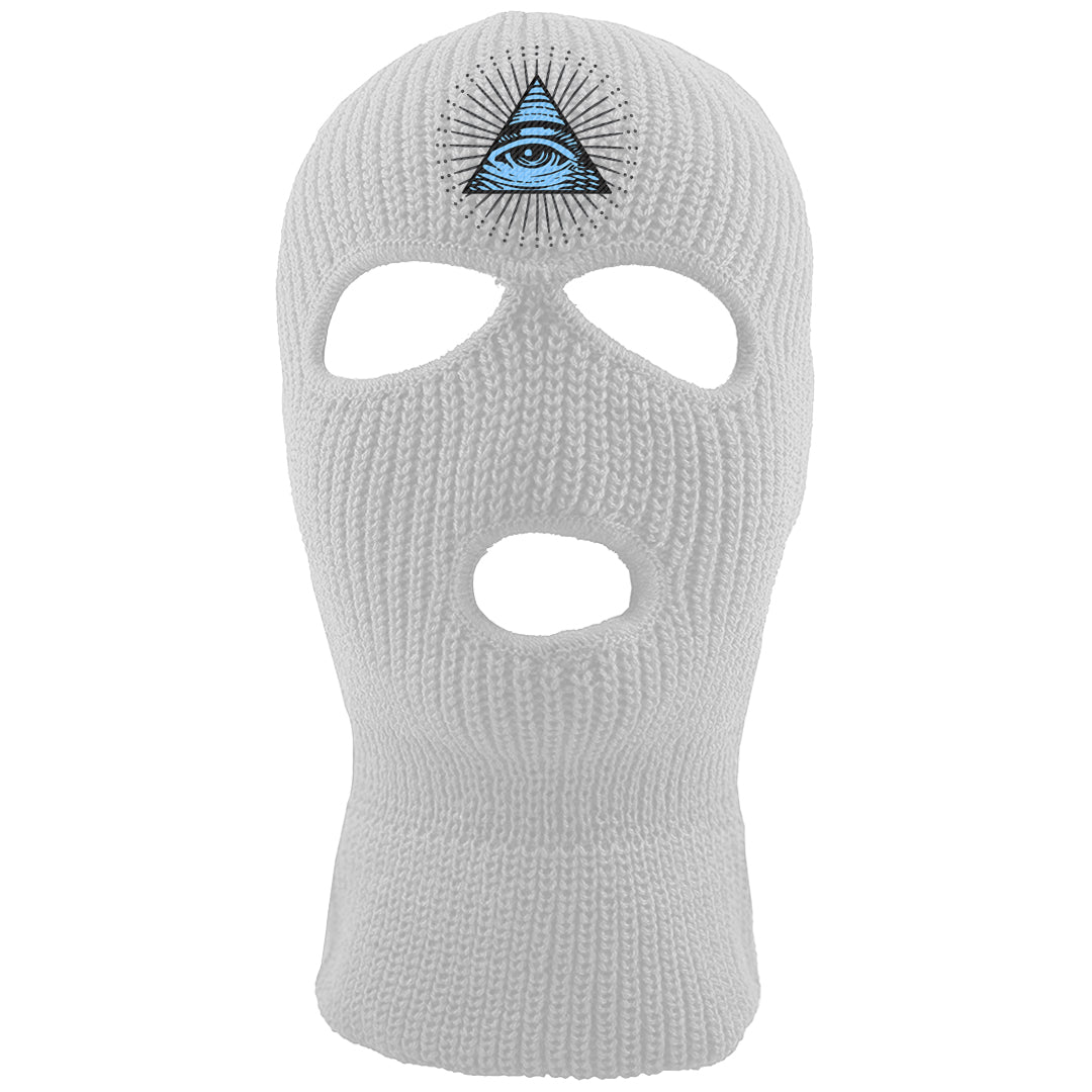 Cool Grey 2s Ski Mask | All Seeing Eye, White
