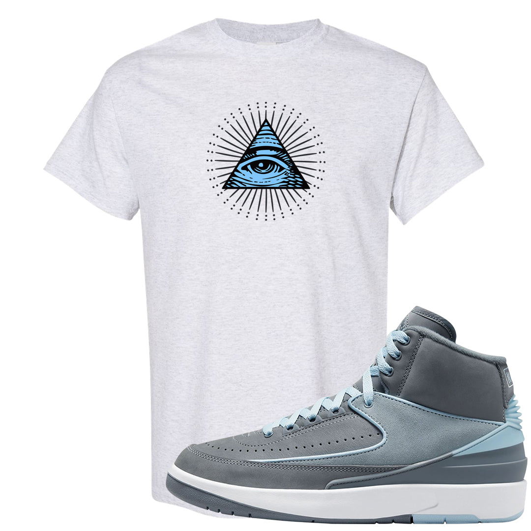Cool Grey 2s T Shirt | All Seeing Eye, Ash
