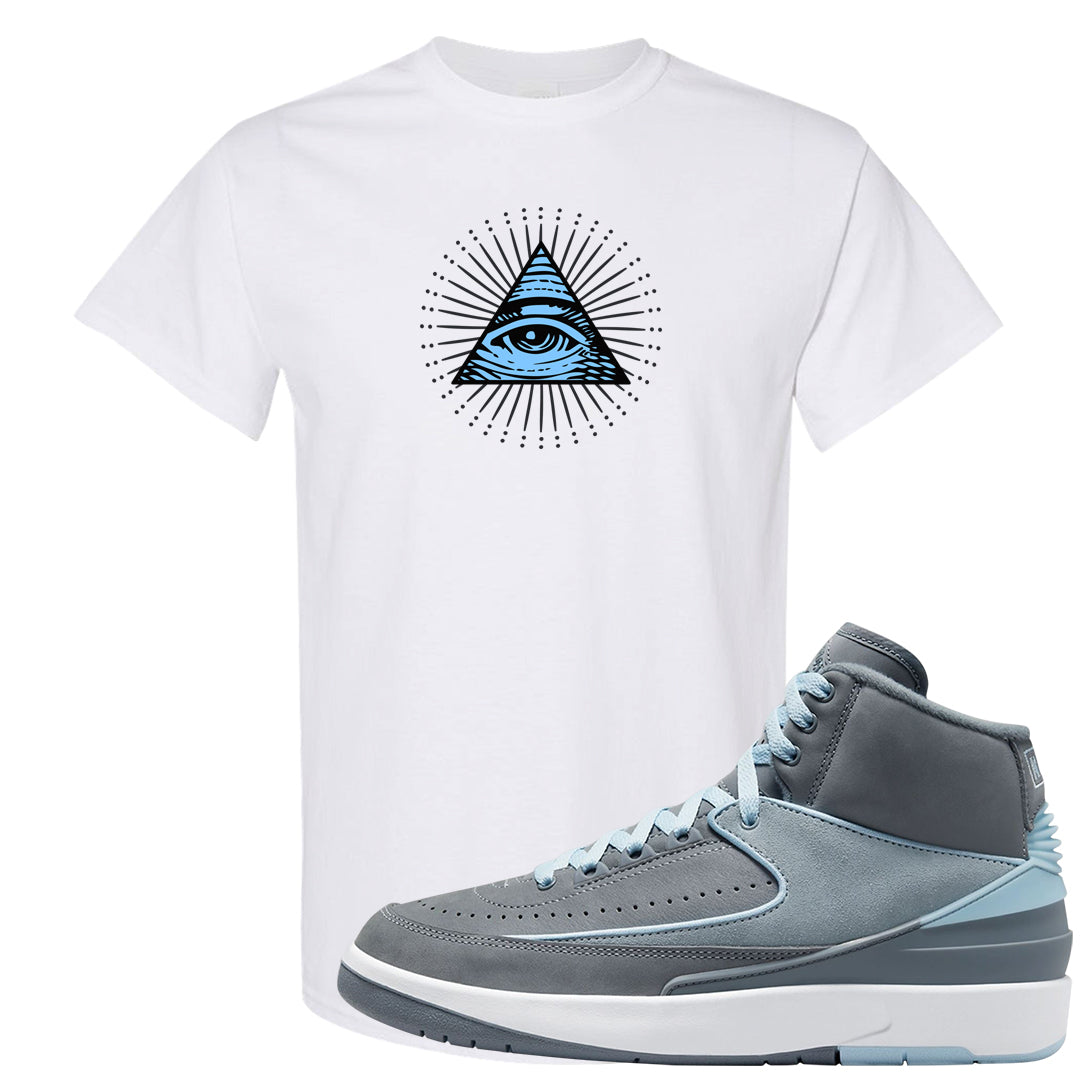 Cool Grey 2s T Shirt | All Seeing Eye, White
