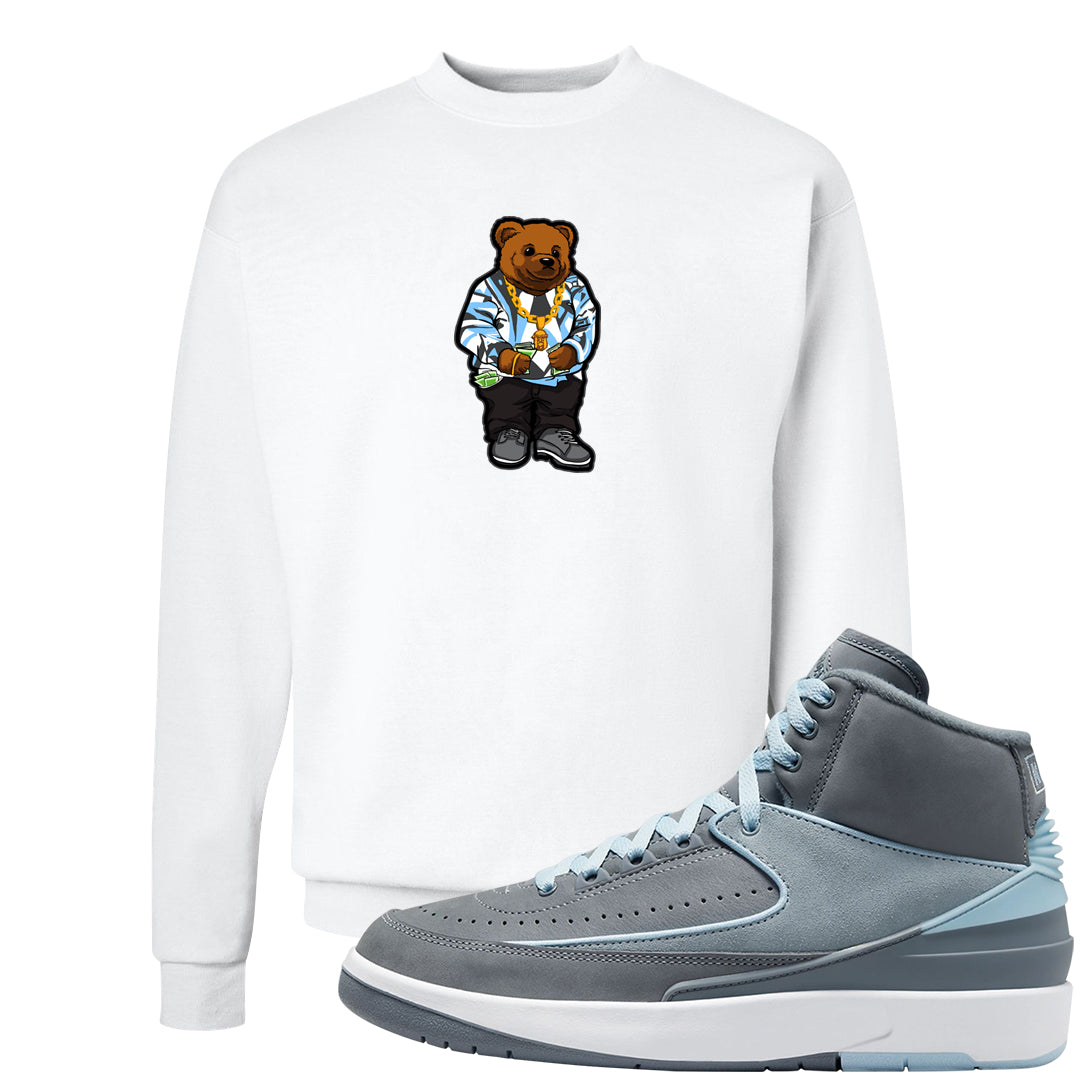 Cool Grey 2s Crewneck Sweatshirt | Sweater Bear, White