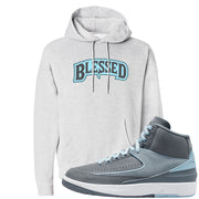 Cool Grey 2s Hoodie | Blessed Arch, Ash