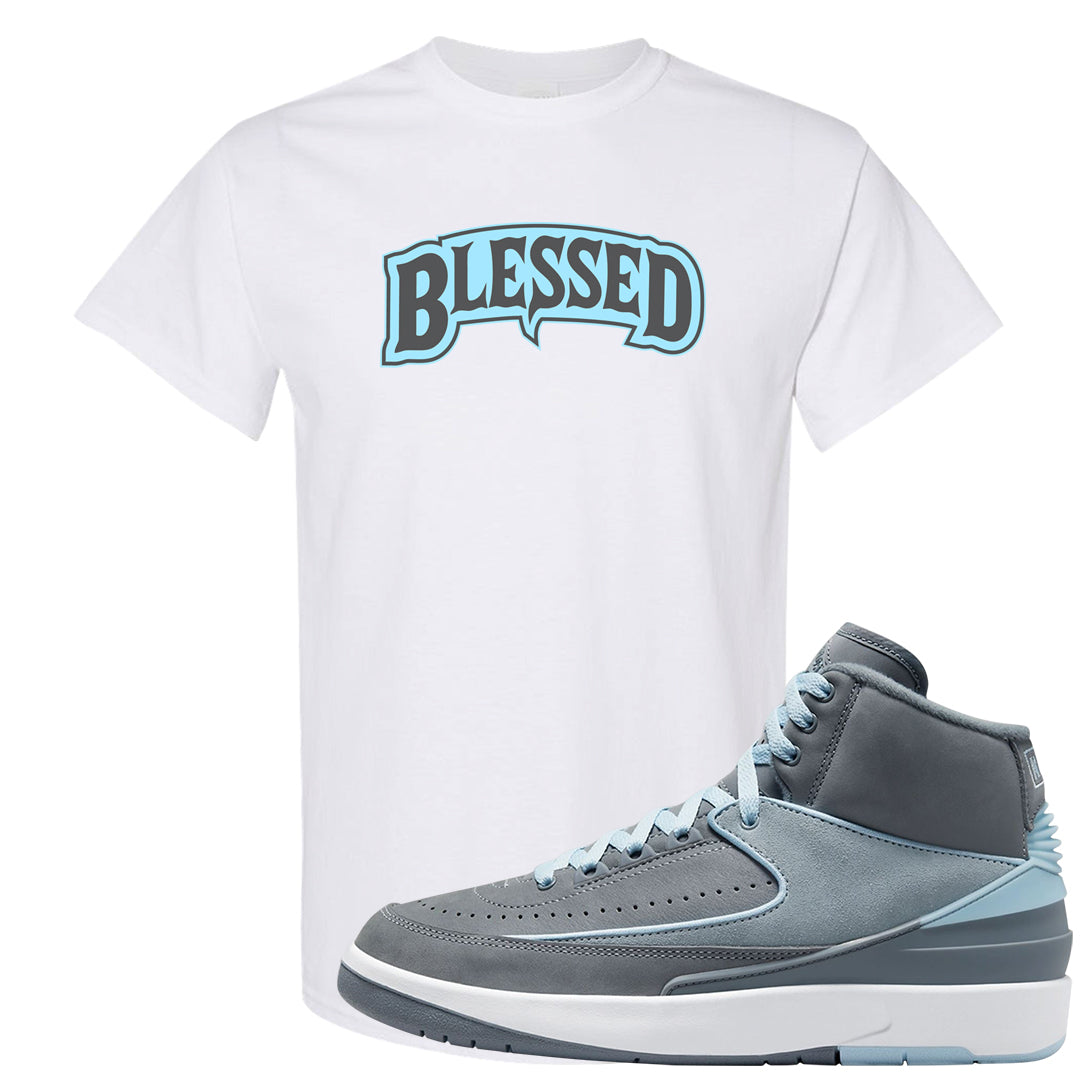 Cool Grey 2s T Shirt | Blessed Arch, White