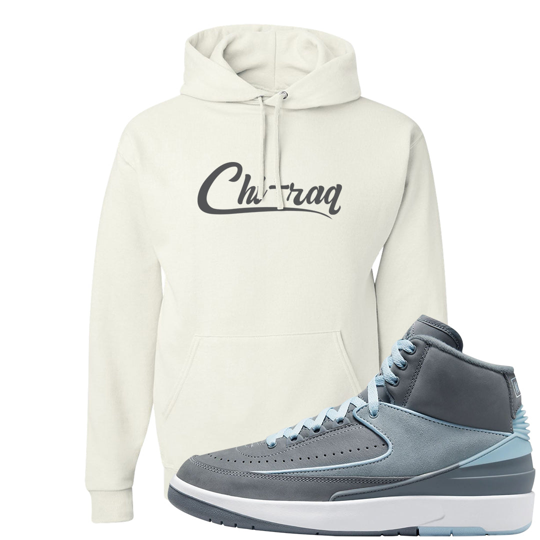 Cool Grey 2s Hoodie | Chiraq, White
