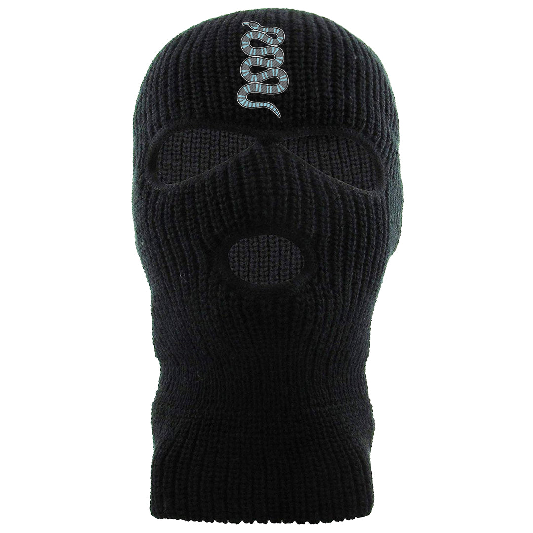 Cool Grey 2s Ski Mask | Coiled Snake, Black