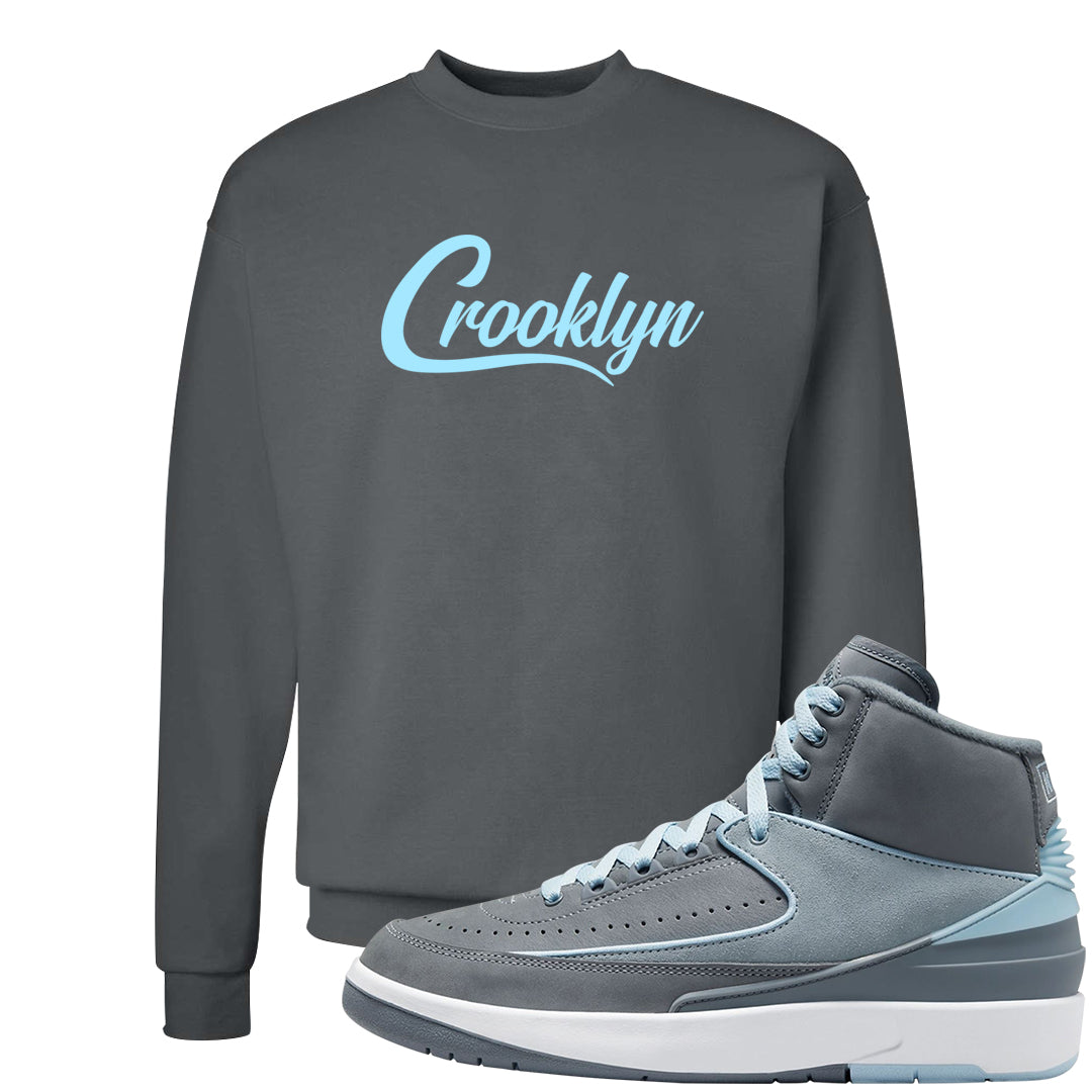 Cool Grey 2s Crewneck Sweatshirt | Crooklyn, Smoke Grey
