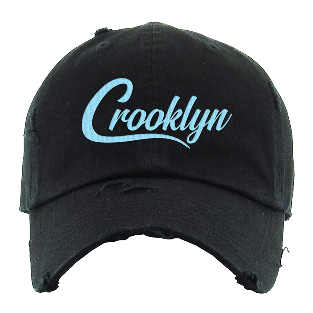 Cool Grey 2s Distressed Dad Hat | Crooklyn, Black