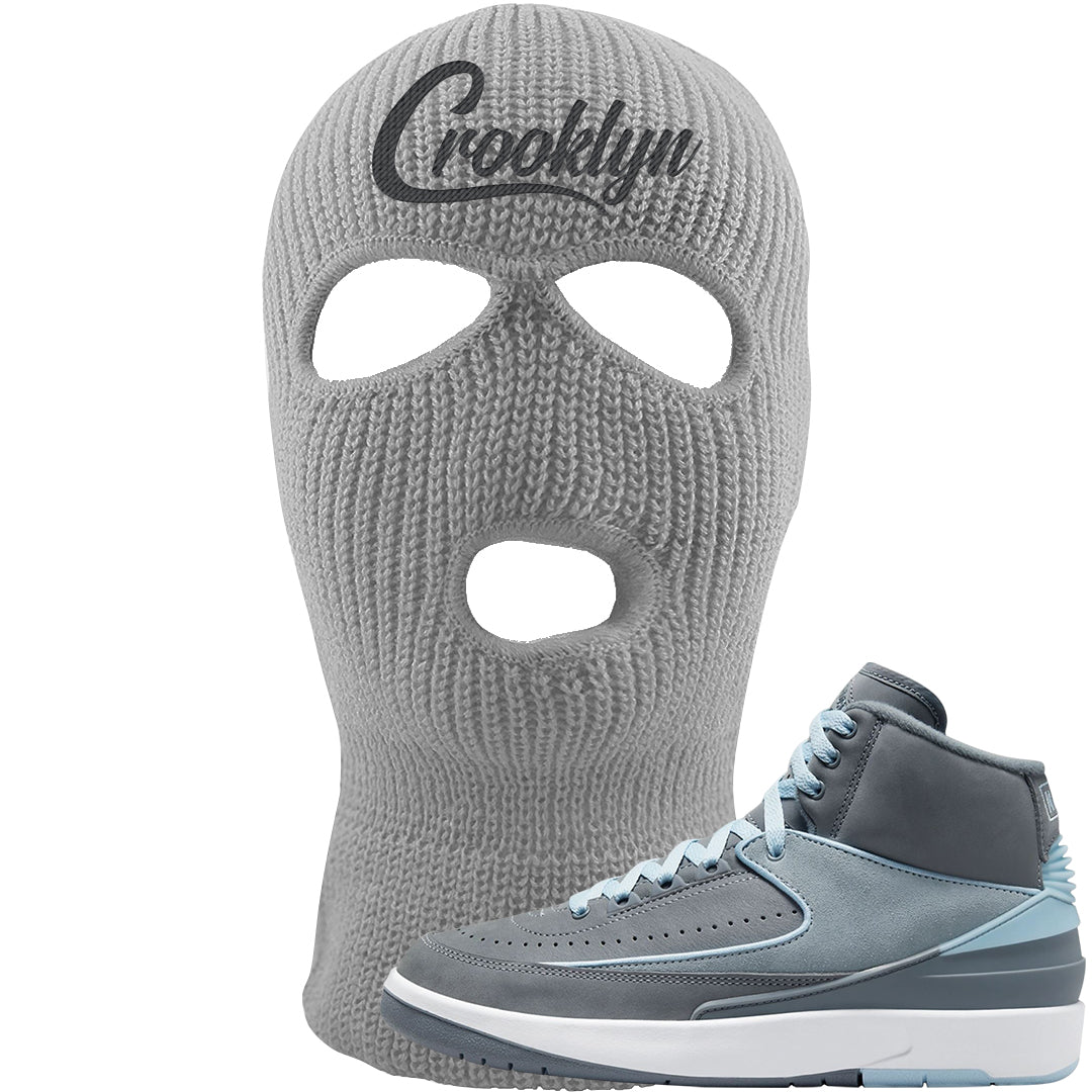 Cool Grey 2s Ski Mask | Crooklyn, Light Gray