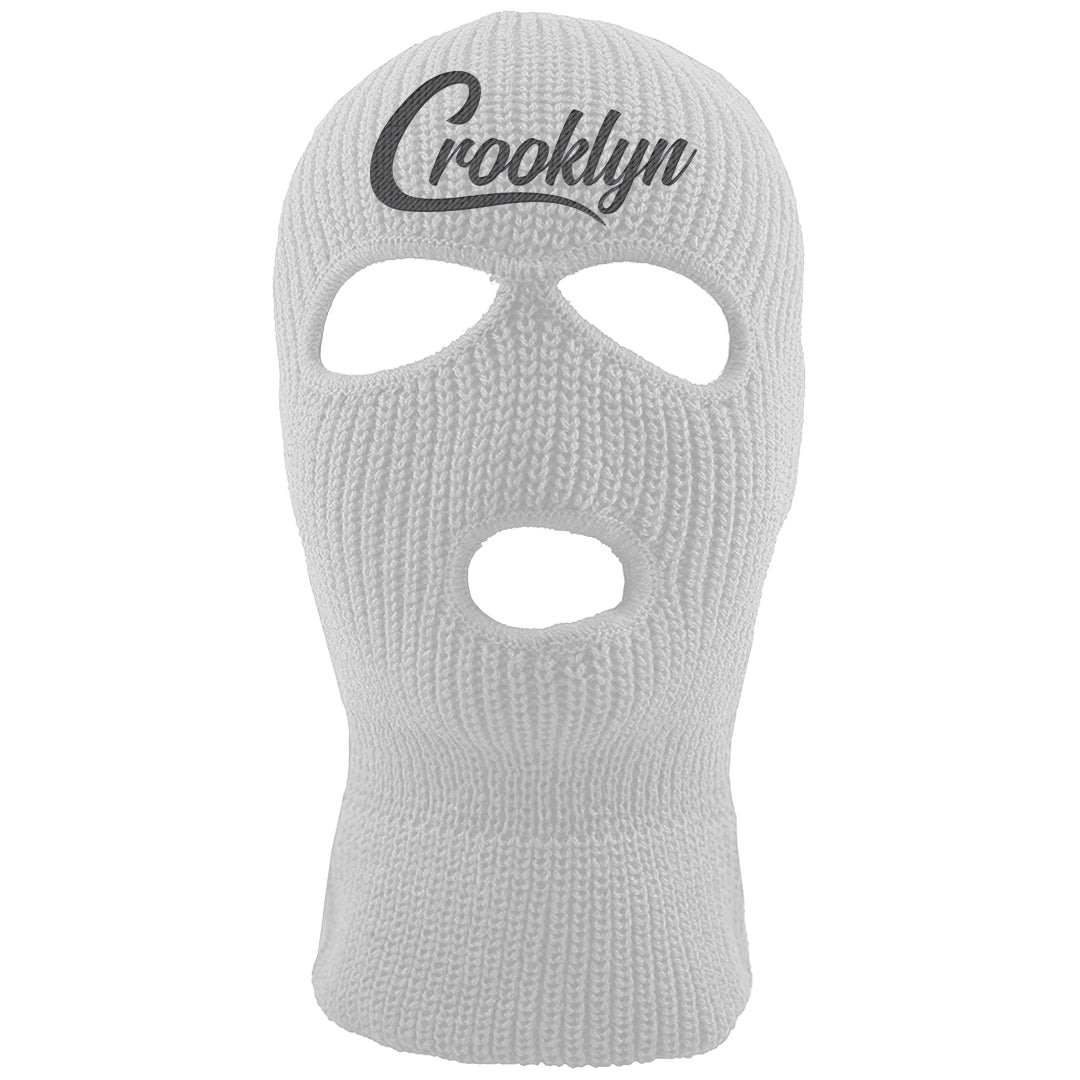 Cool Grey 2s Ski Mask | Crooklyn, White